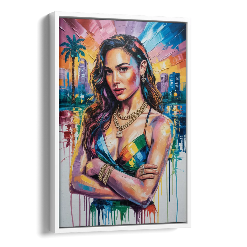 Wonder Grace Side - White Canvas Wall Art