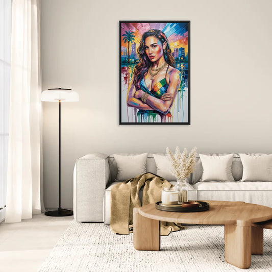 Wonder Grace - Living Room Black Frame Canvas