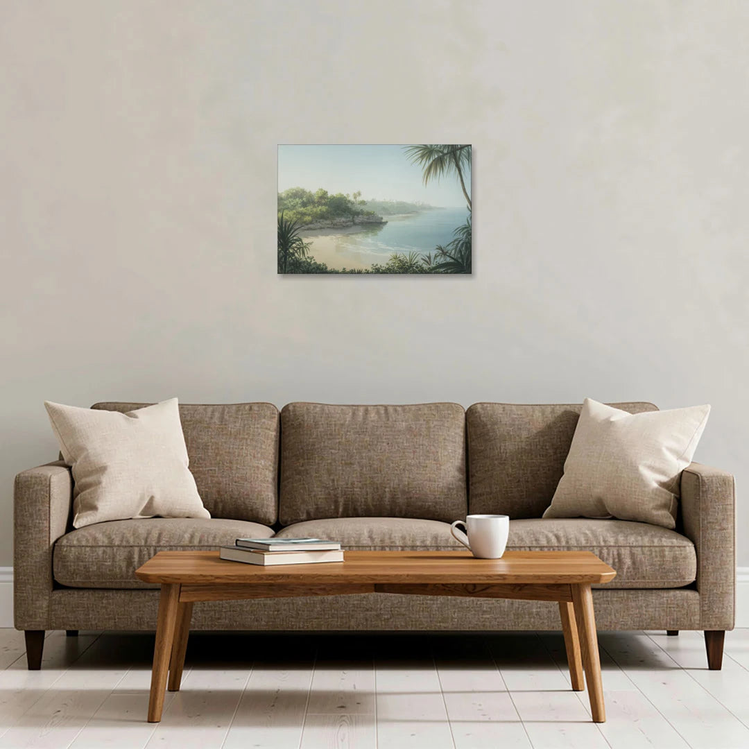 Xcaret Shoreline - Canvas Wall Art - Sofa - 24x16