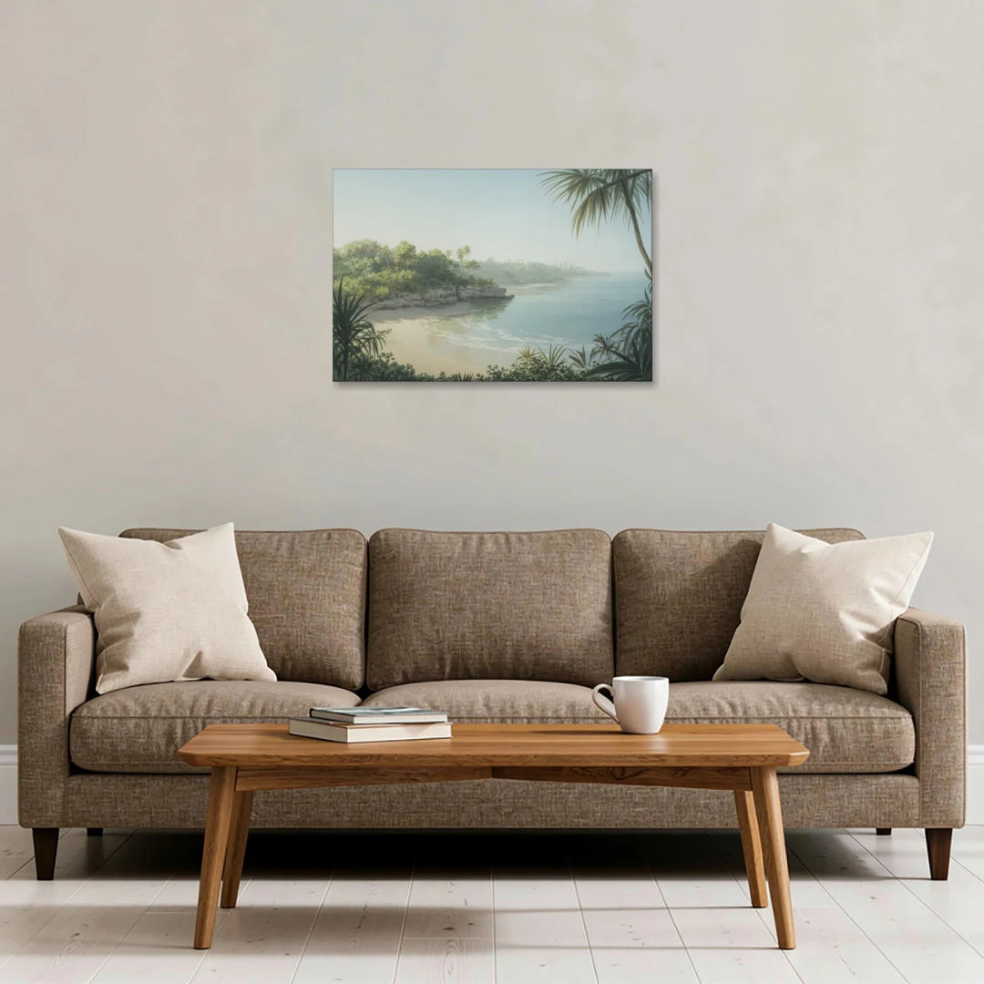 Xcaret Shoreline - Canvas Wall Art - Sofa - 30x20