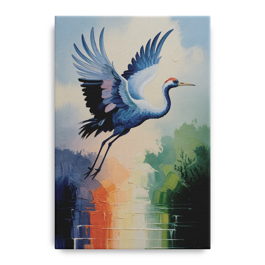 Zen Crane Calm - Canvas Wall Art