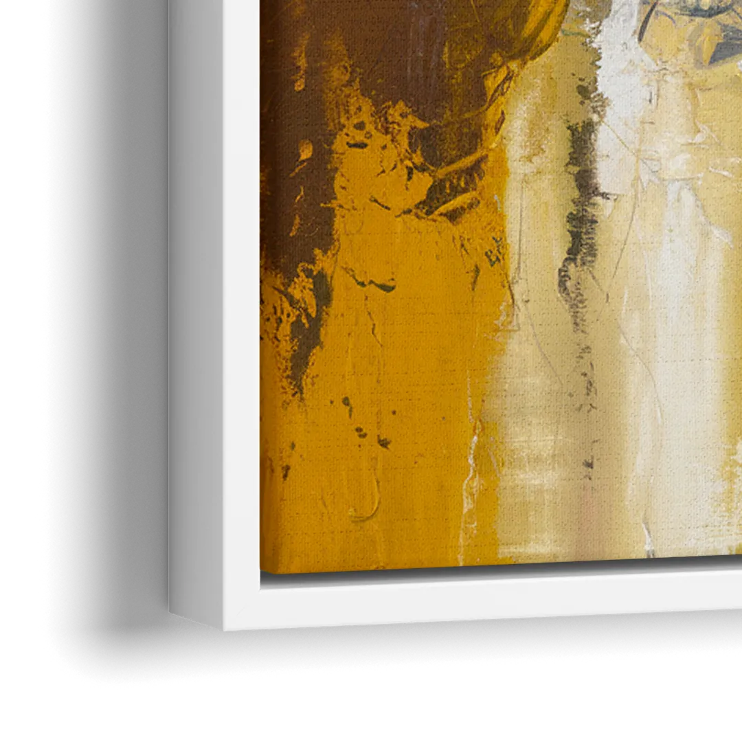 Corona Golden Hour - Close-Up White Frame Canvas