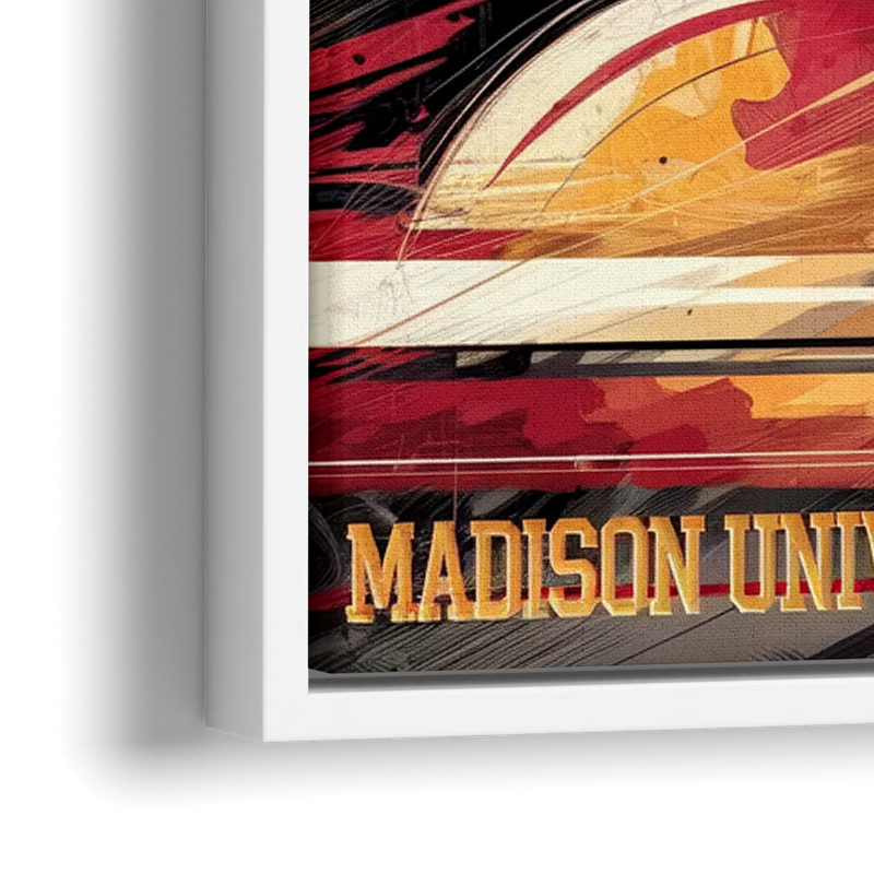 Madison University Spirit - Close-Up White Frame Canvas