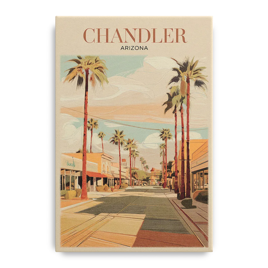 Chandler Downtown Streets - Canvas Wall Art