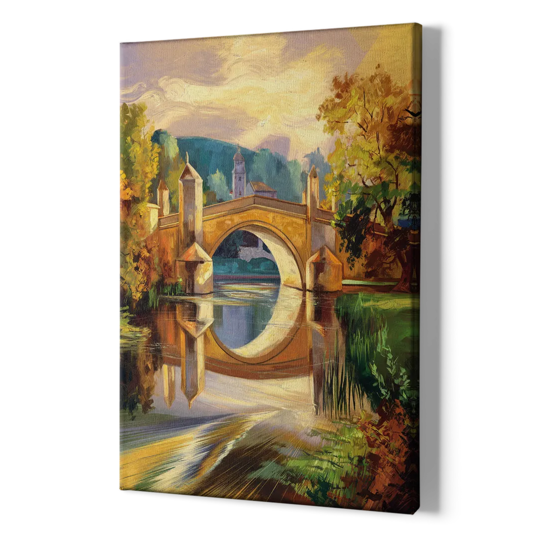 Riverside Historic Bridges - Canvas Print Art Sides