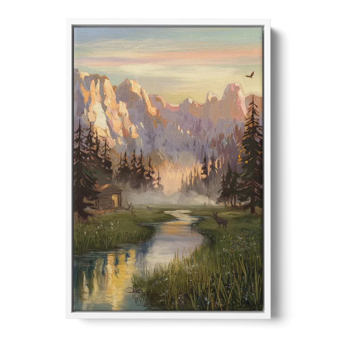 Boise Scenic Outdoors - White Frame Canvas