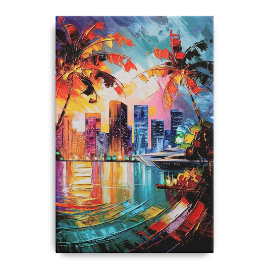Miami Bayside Beauty - Canvas Wall Art