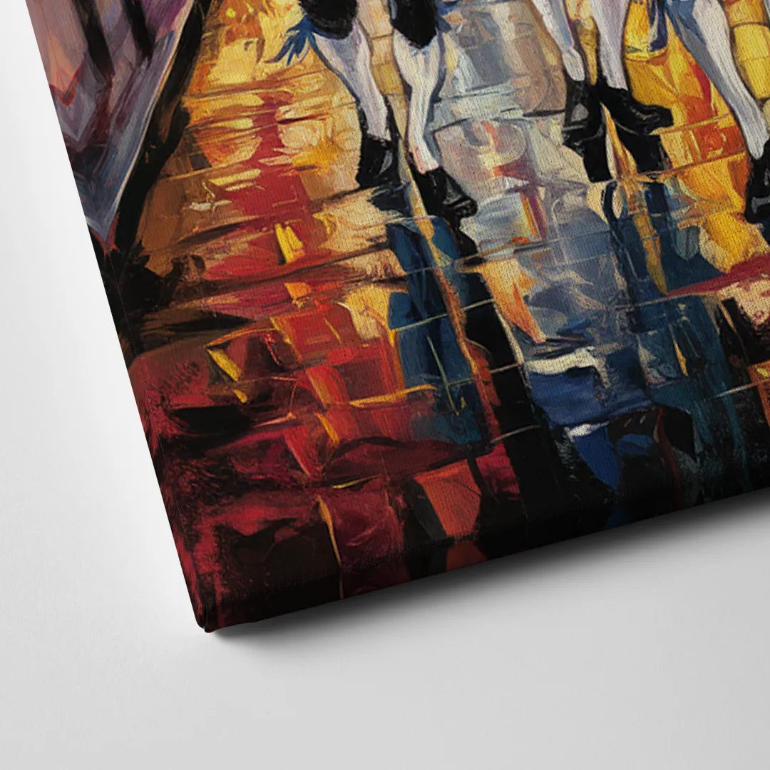 New Orleans Second Line Band Canvas Close Up