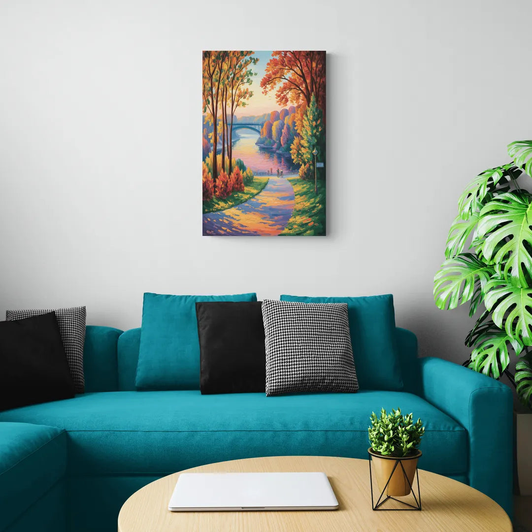 Niagara Parkway Autumn - Canvas Wall Art Living Room