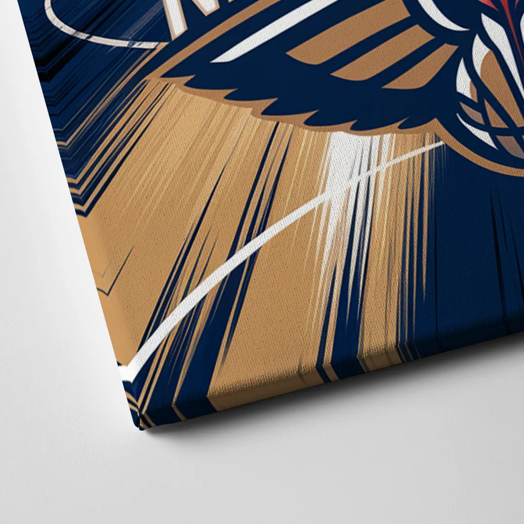 New Orleans Pelicans Team Pride Canvas Close Up