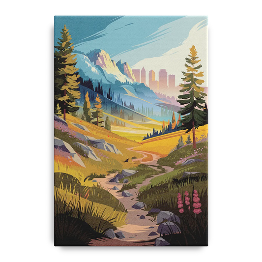Salt Lake City Nature Trails - Canvas Wall Art