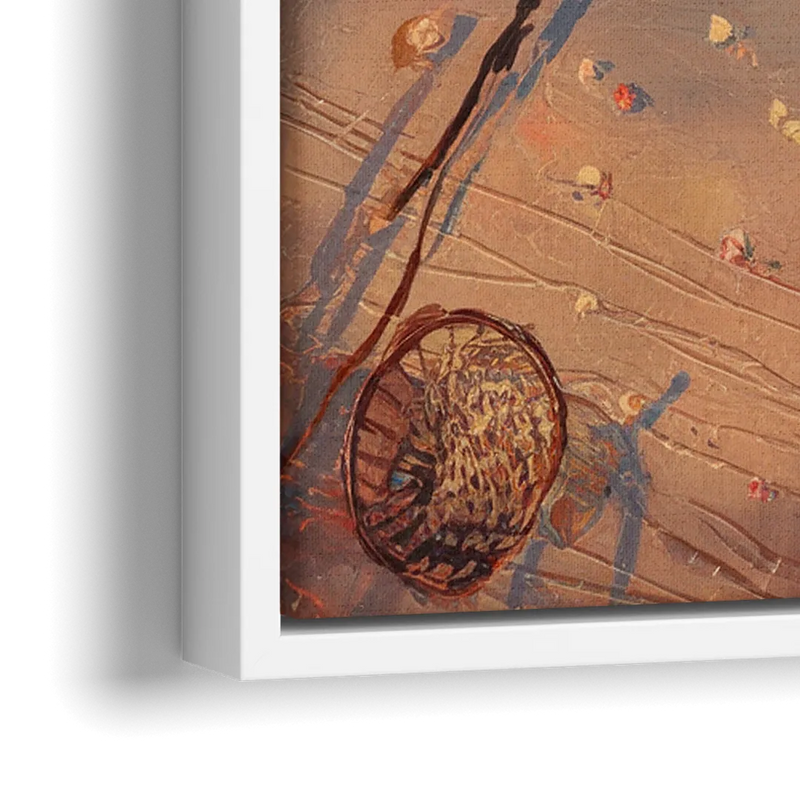 Corpus Christi Fishing Pier - Close-Up White Frame Canvas