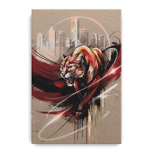 Houston Cougars Passion - Canvas Wall Art