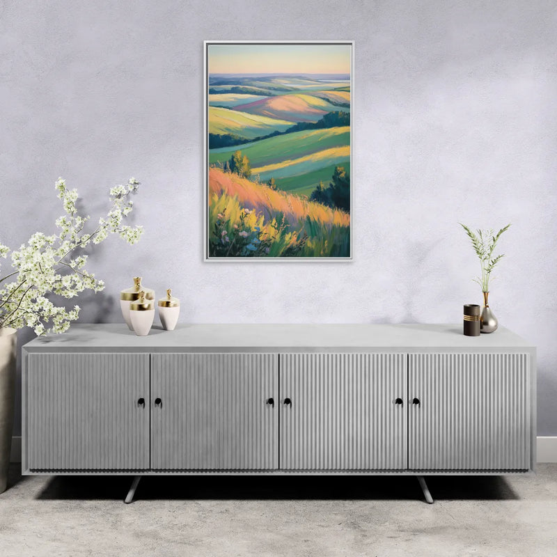 Rolling Hills of PEI - Living Room White Frame Canvas