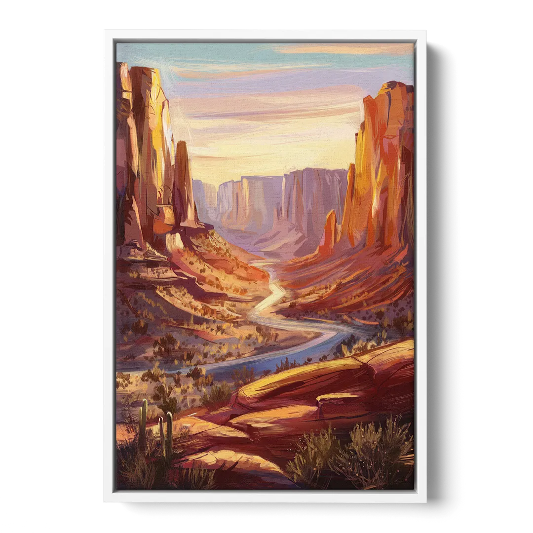 Mesa Nature Escape - White Frame Canvas