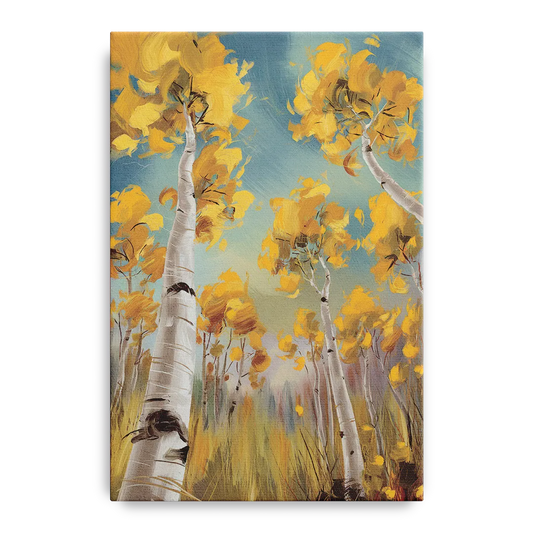 Aspen Tree Canopy - Canvas Wall Art