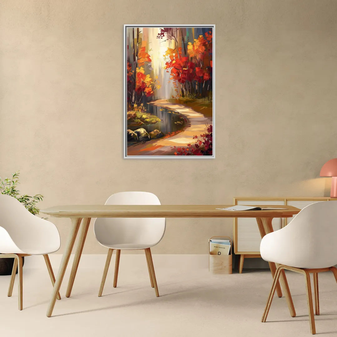 Ontario Nature Scenes - Living Room White Frame Canvas