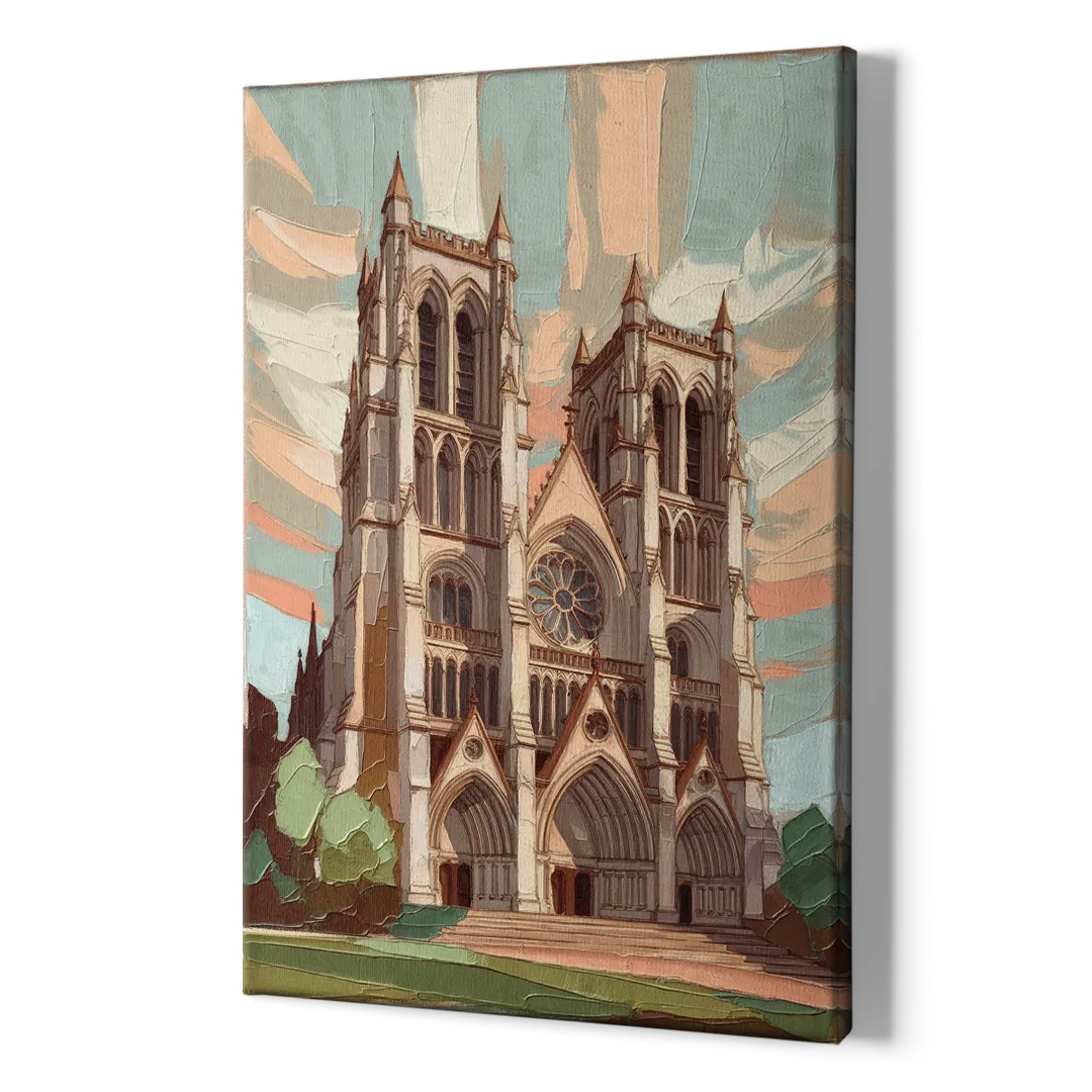 Washington National Cathedral - Canvas Print Art Sides