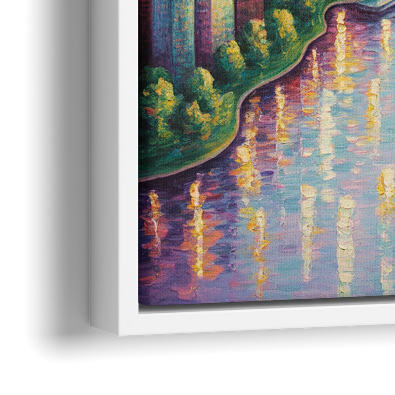 Skylon Tower View - Close-Up White Frame Canvas