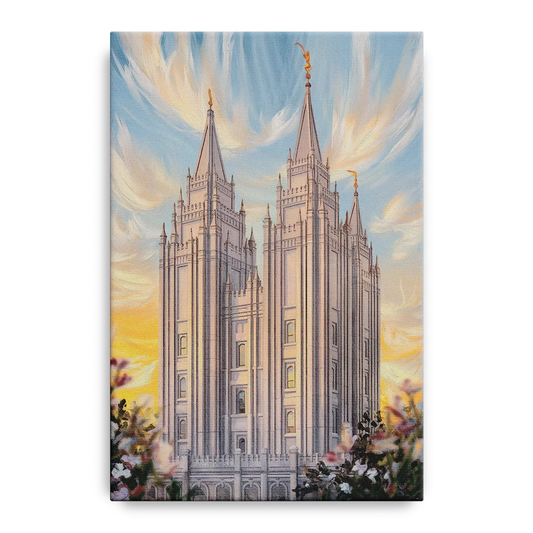 Salt Lake City Temple Square - Canvas Wall Art