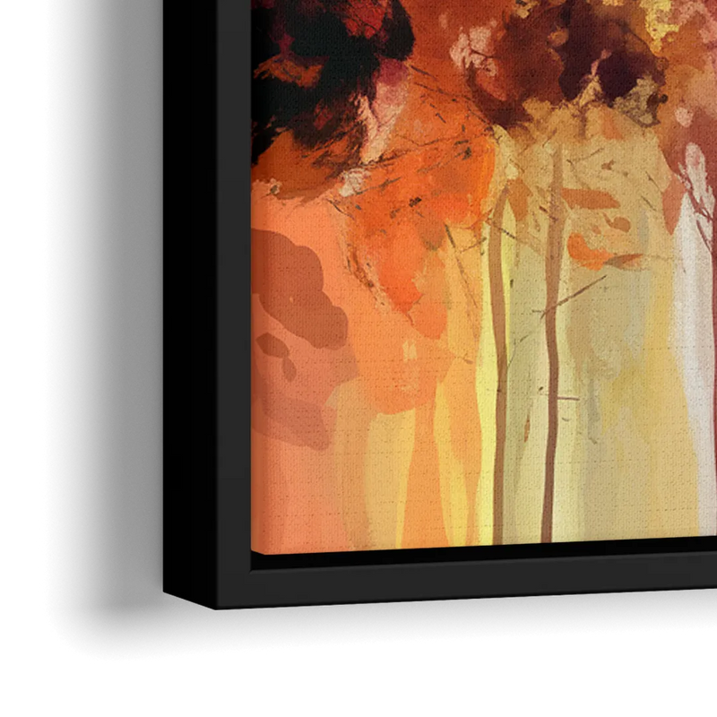 Indianapolis Downtown Skyline - Close-Up Black Frame Canvas