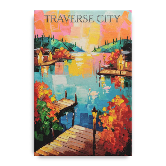 Traverse City Scenic Waterfront - Canvas Wall Art