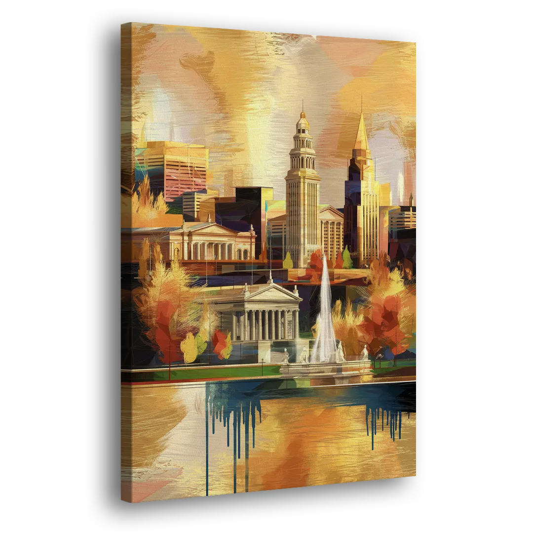 Cleveland Historic Landmarks - Canvas Print Art Sides