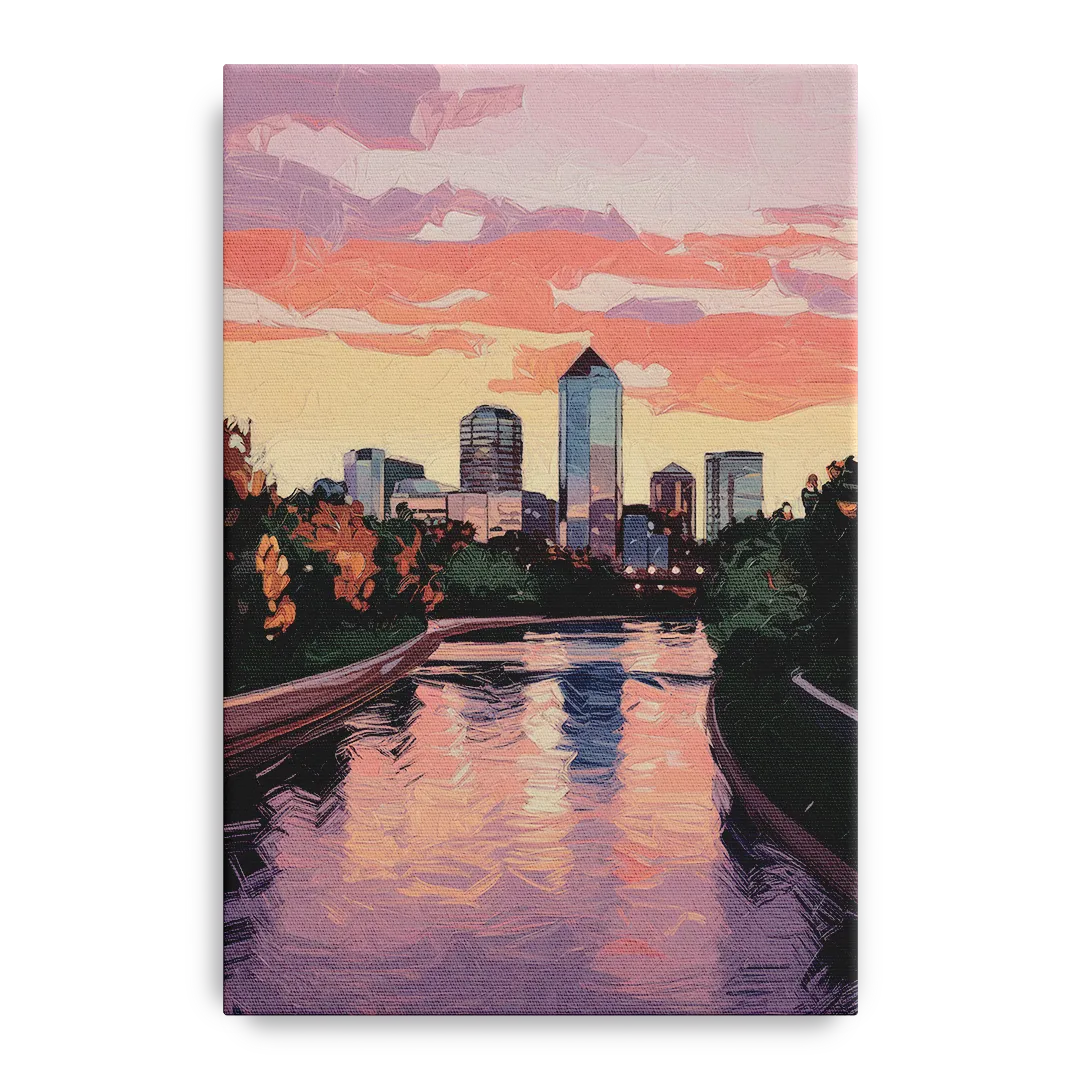 Arlington Skyline Sunset - Canvas Wall Art