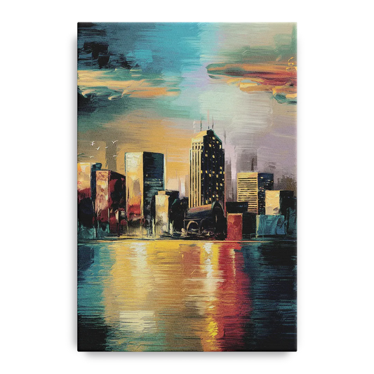 Springfield City Skyline - Canvas Wall Art