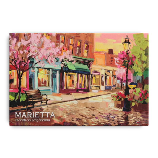 Marietta Cobb County Scenes - Canvas Wall Art