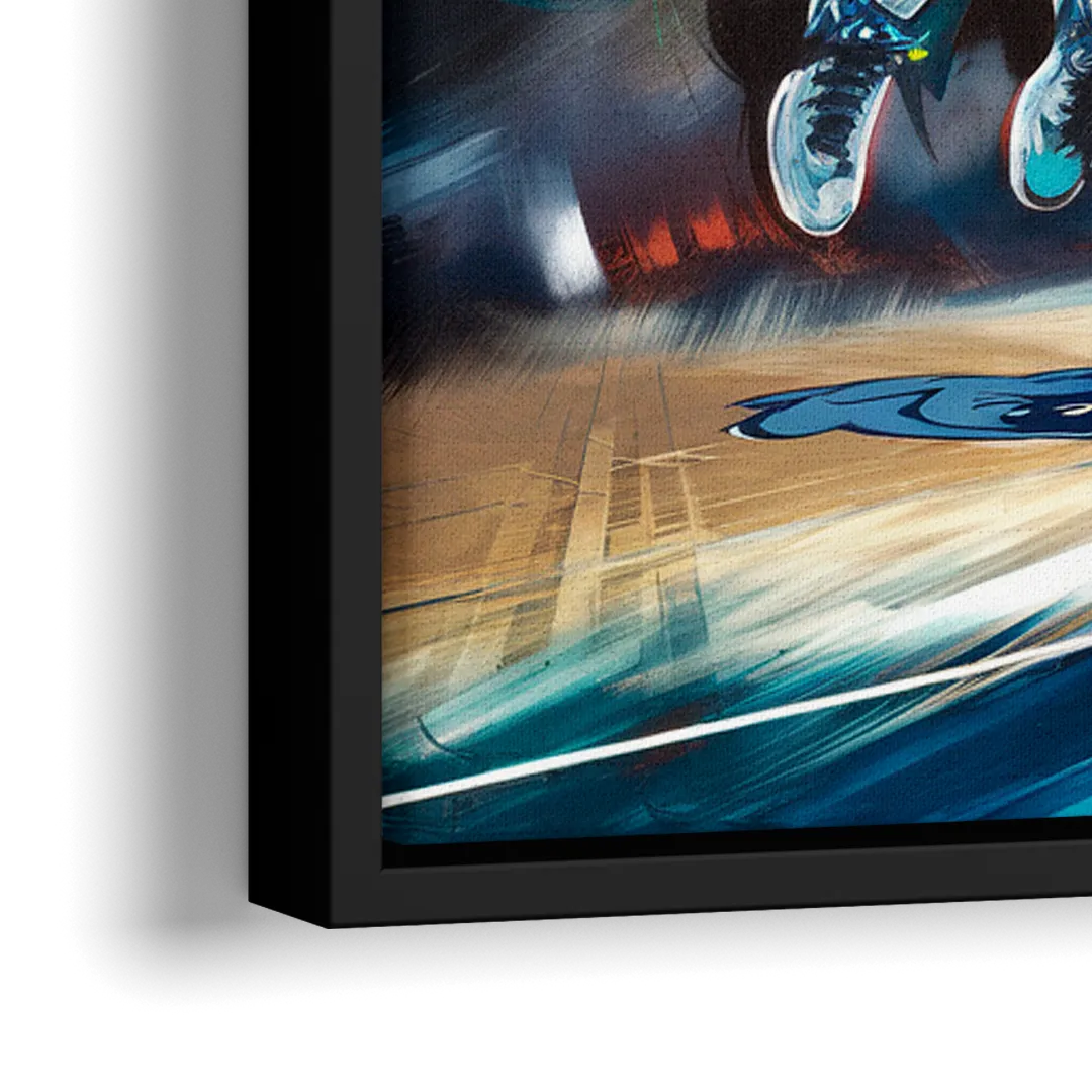 Memphis Grizzlies Spirit - Close-Up Black Frame Canvas