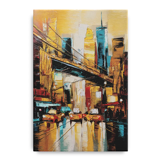 New York City Urban Landscape - Canvas Wall Art