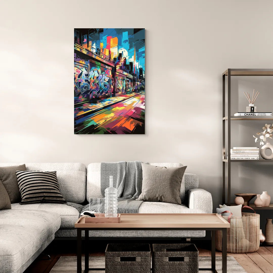Dunedin Street Art Vibes - Canvas Wall Art Living Room