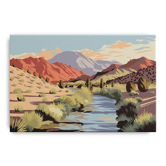Santa Fe Mountain View - Canvas Wall Art