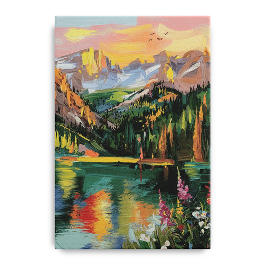 Colorado Springs Rocky Mountain Beauty - Canvas Wall Art