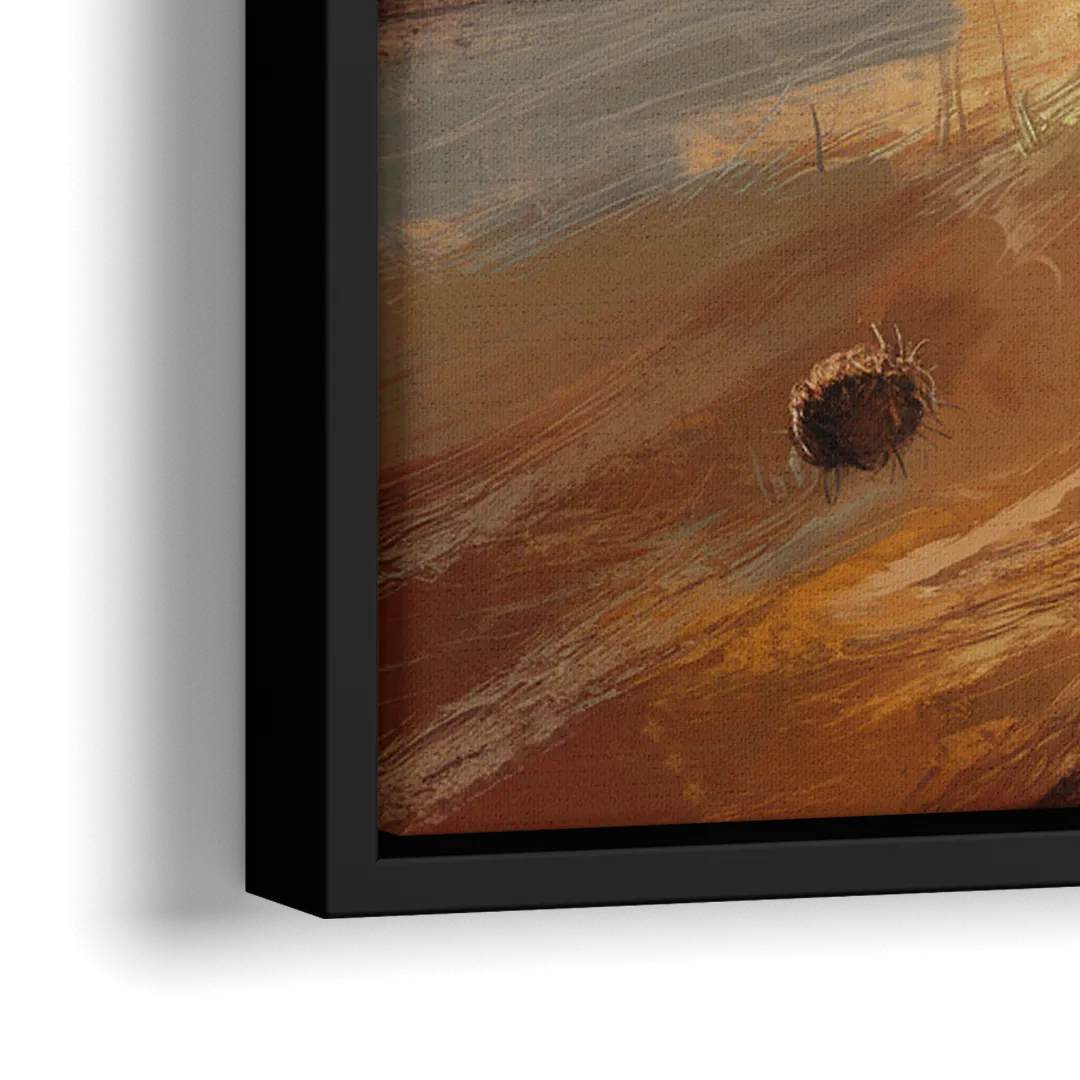 Tombstone Western Heritage - Close-Up Black Frame Canvas