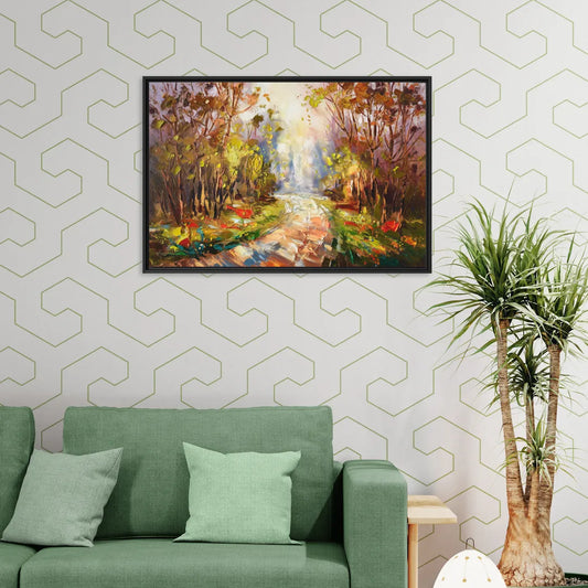Fayetteville Nature Escape - Living Room Black Frame Canvas