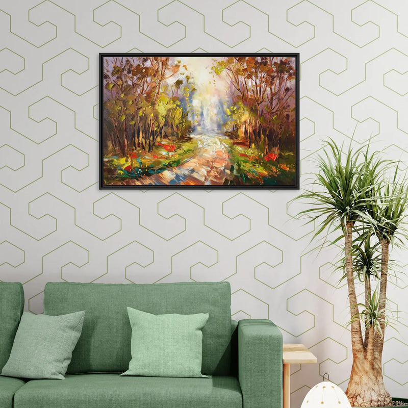 Fayetteville Nature Escape - Living Room Black Frame Canvas