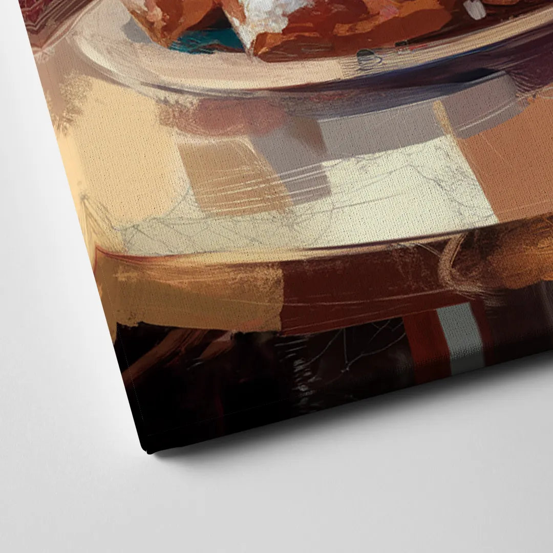 New Orleans Beignets and Coffee Canvas Close Up