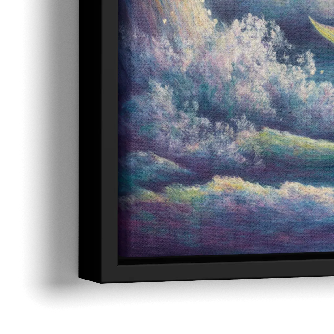 Maid of the Mist Journey - Close-Up Black Frame Canvas