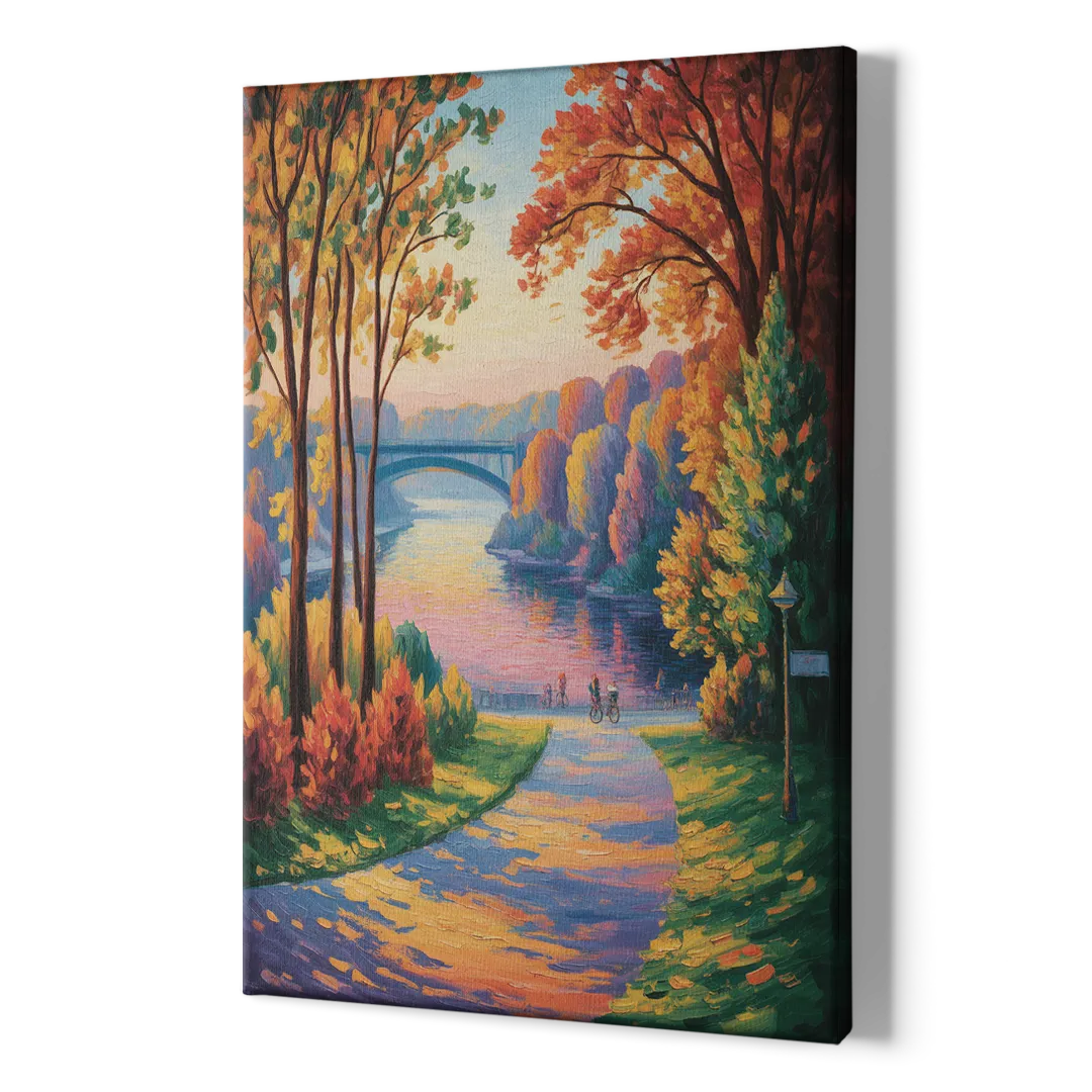 Niagara Parkway Autumn - Canvas Print Art Sides