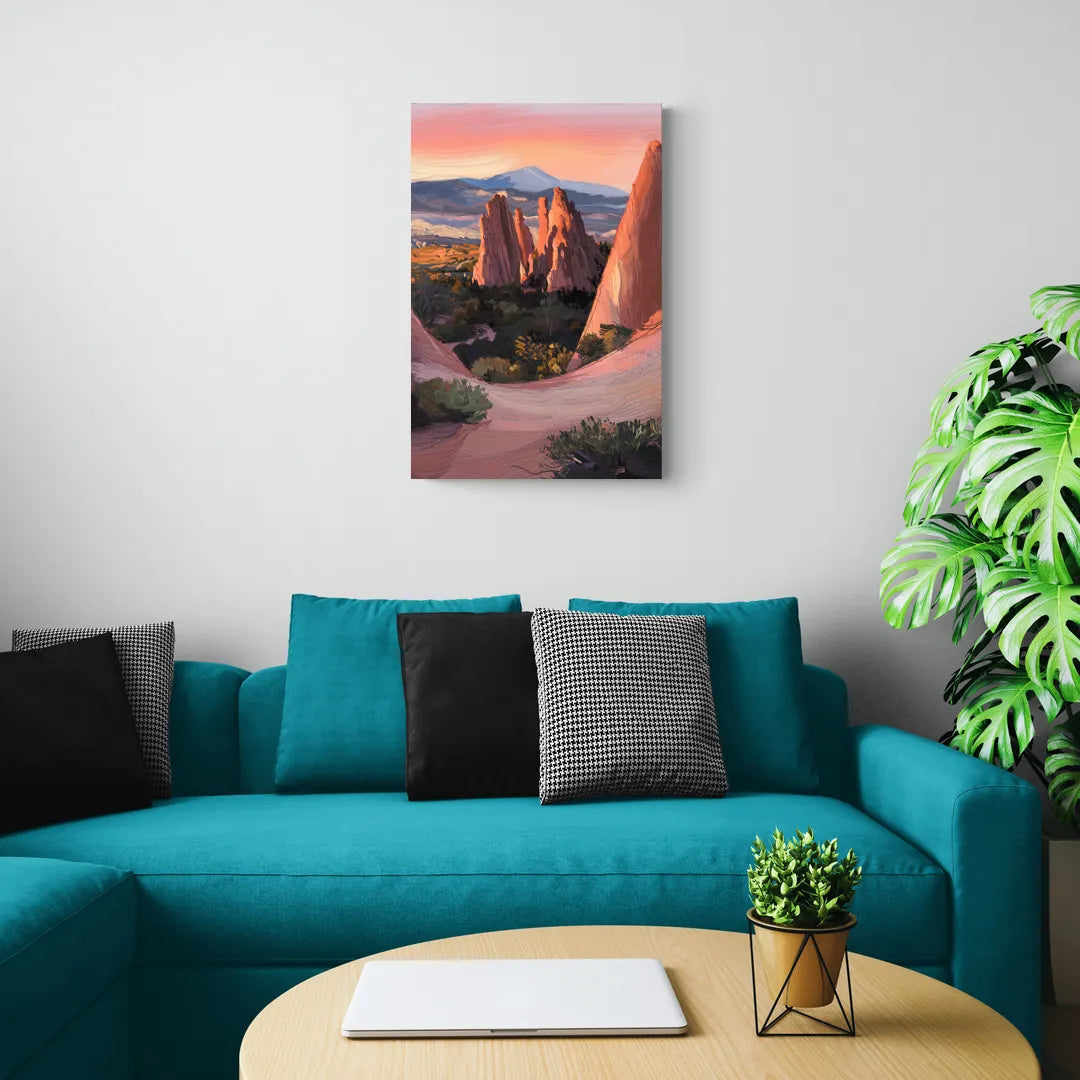 Colorado Springs Garden of the Gods - Canvas Wall Art Living Room