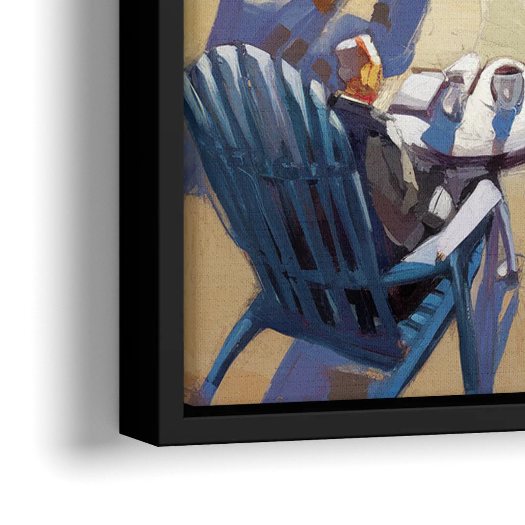 Madison Union Terrace Vibes - Close-Up Black Frame Canvas