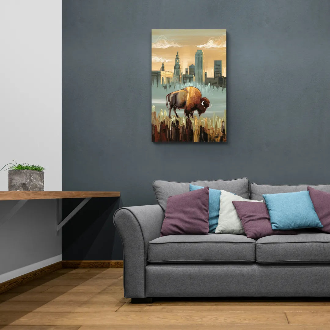 Buffalo All America City - Canvas Wall Art Living Room