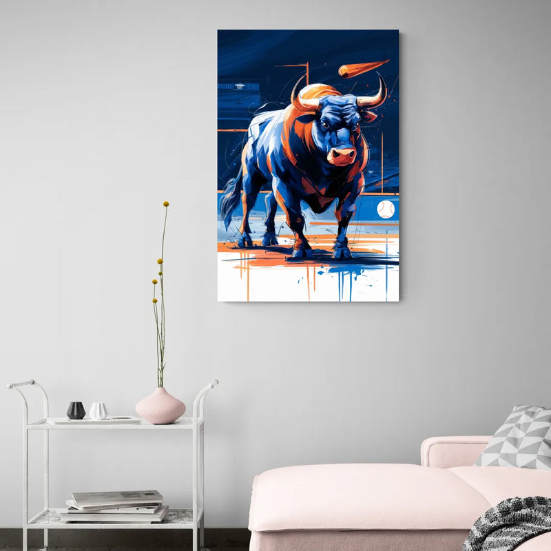 Durham Bulls Baseball Tribute - Canvas Wall Art Living Room