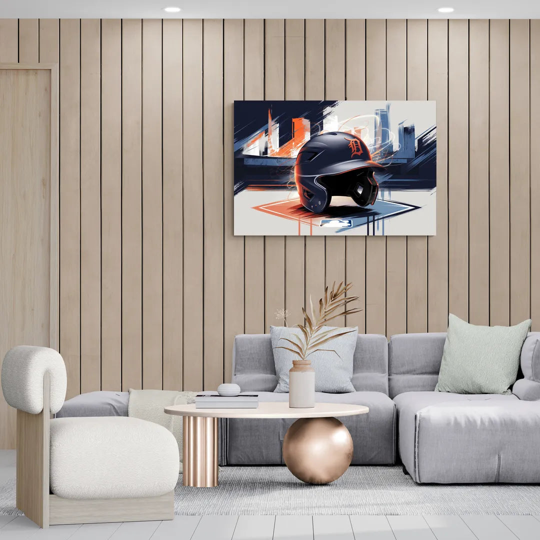 Detroit Tigers Baseball - Canvas Wall Art Living Room
