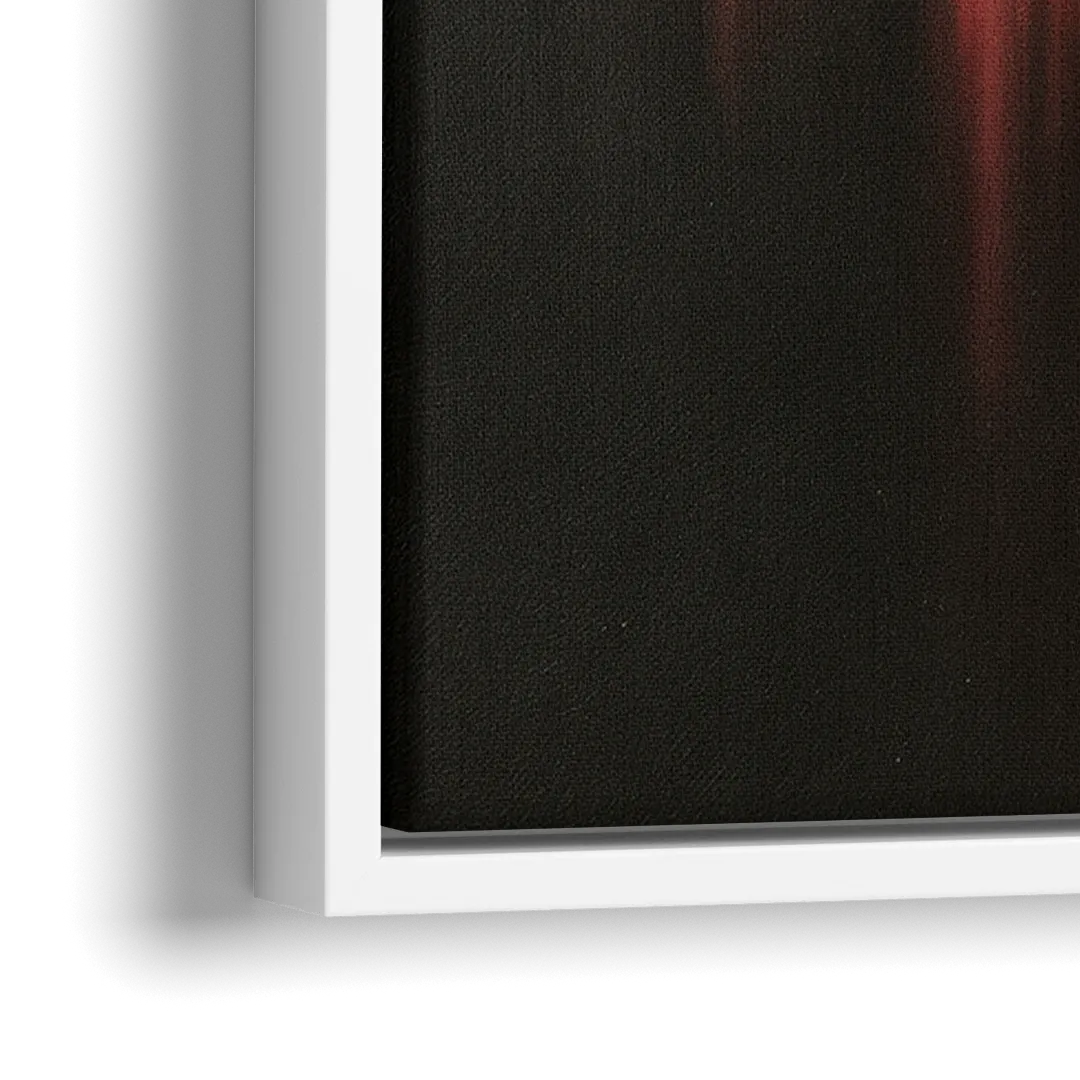 Lancaster Red Rose City Heritage - Close-Up White Frame Canvas