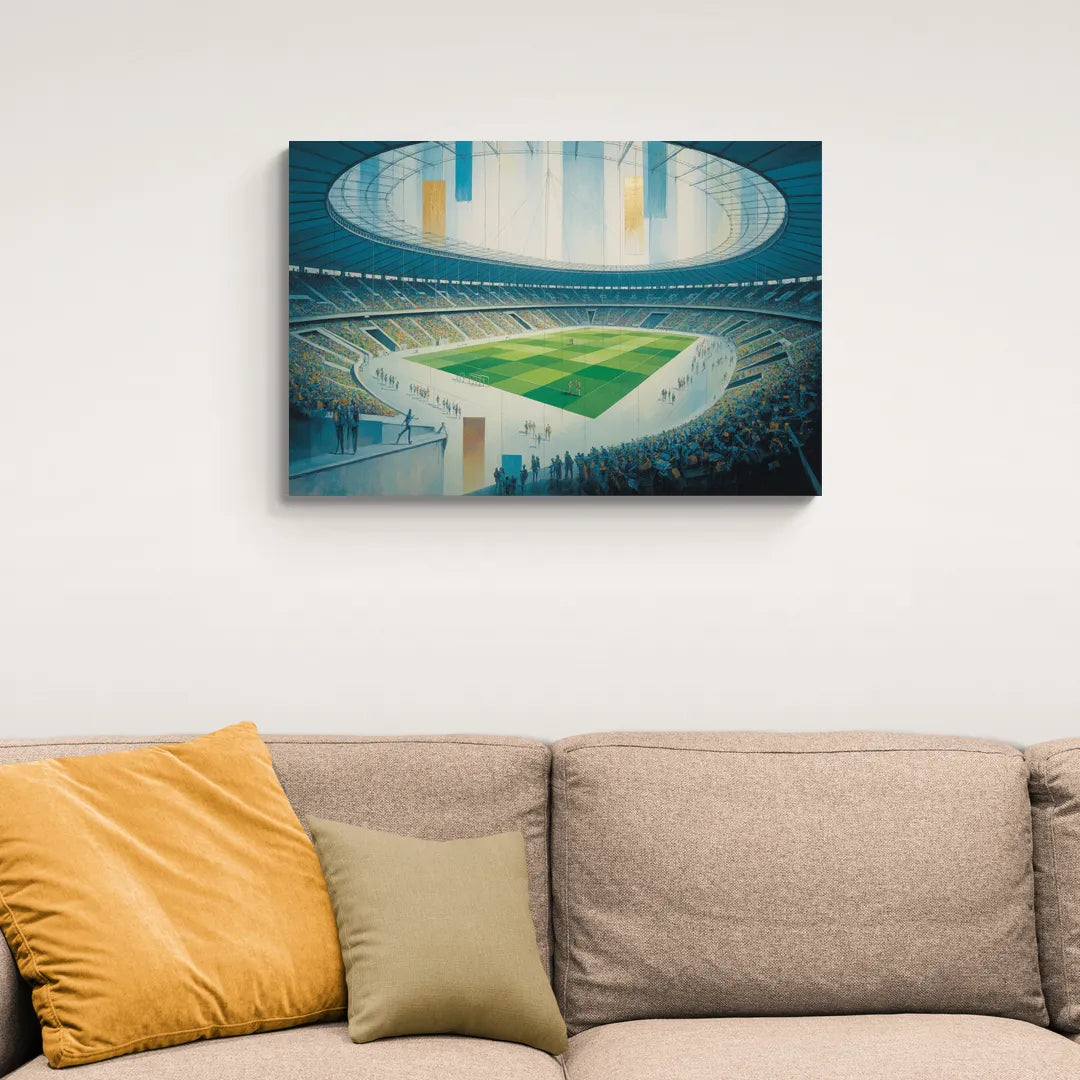 Olympic Stadium Panorama - Canvas Wall Art Living Room