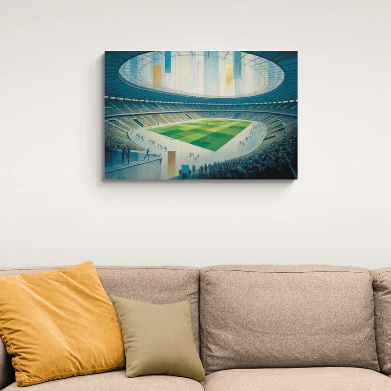 Olympic Stadium Panorama - Canvas Wall Art Living Room
