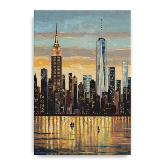 New York City Artistic View - Canvas Wall Art
